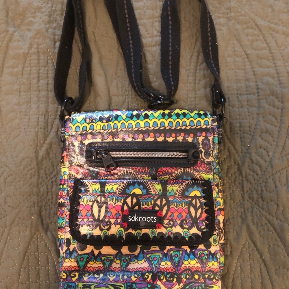 Sakroots Colorful Patterned Crossbody Bag